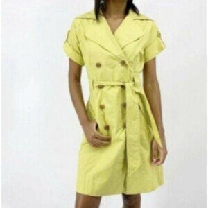 Cabi Loaquat Trench Coat Dress #390 Safari Dress Small NWT